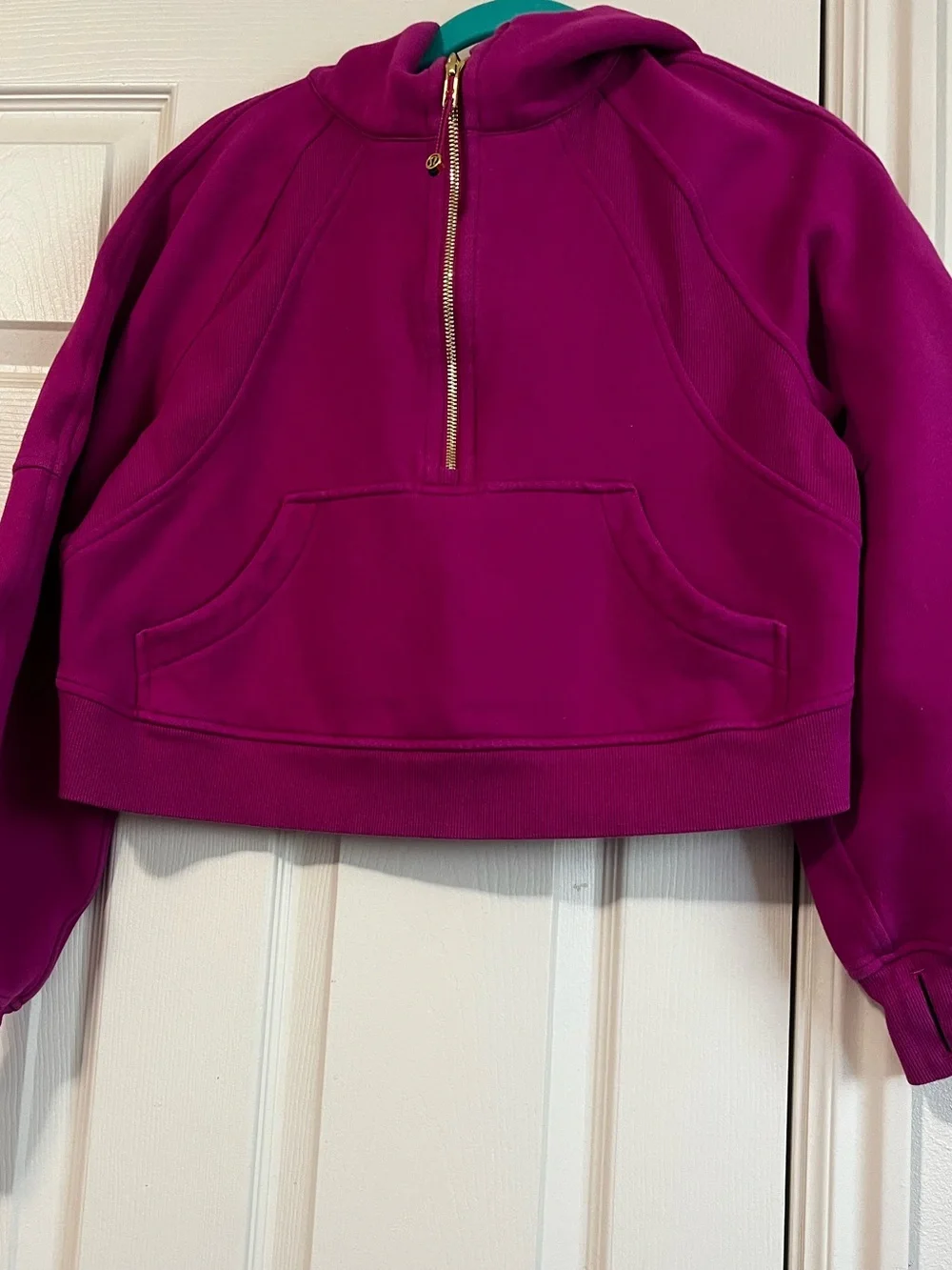 Lululemon Scuba Oversized Cropped Half Zip Hoodie Women’s Size XS/S